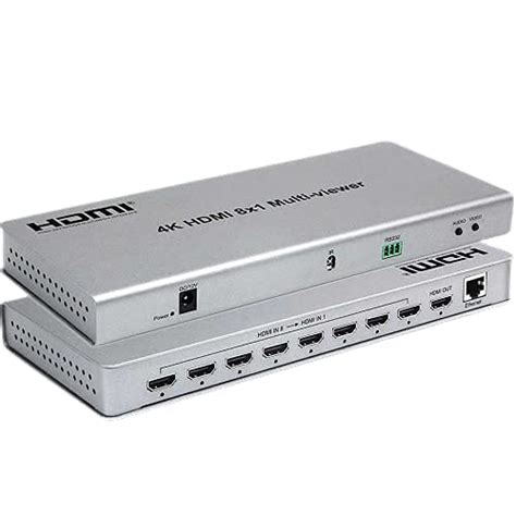 Microware 4K Video 8x1 HDMI Quad Multi-Viewer with Seamless Switcher ...