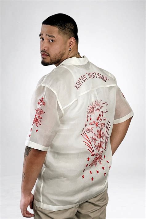 VINTA Gallery | Unisex Short Sleeved Barong (Kontra Katatagan) | Barong ...