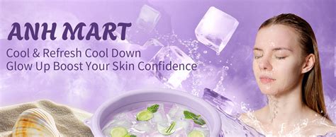 ANH MART Foldable Ice Bowl with Built-In Ice Tray – Silicone Facial Ice ...