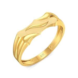 Joyalukkas 22 K (916) Dashing Bold Designer Gold Rings Size_18 For Boy ...