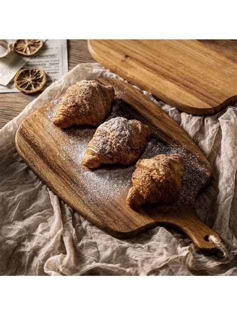 1pc Acacia Wood Cutting Board - Wooden Kitchen Cutting Boards For Meat ...