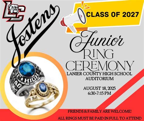 Josten Ring Ceremony , 52 West Patten Avenue, 31635, Lakeland, 18 ...