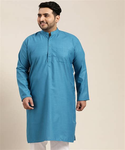 Men's Cotton Peacock Blue – Sojanya