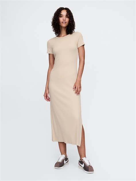 Modern Rib Maxi T-Shirt Dress | Gap