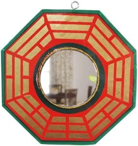 9dzine Feng Shui Bagua Mirror For Protection Entrance Door Hanging ...