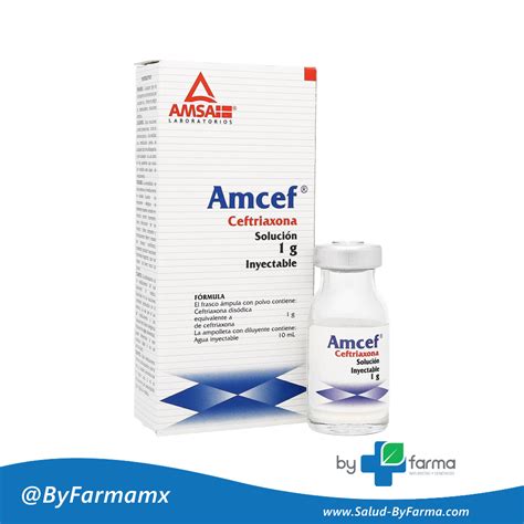 Ceftriaxona 1g Solución Inyectable. - Salud By Farma