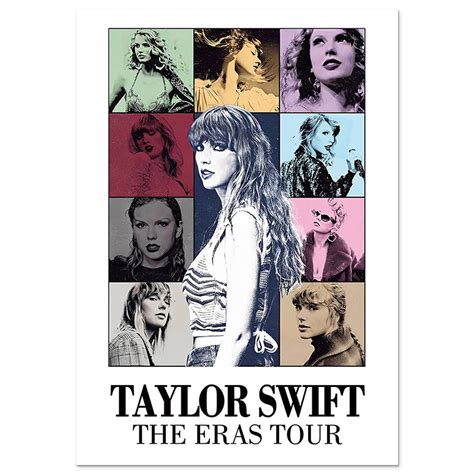 Taylor Swift the Eras Tour Support - Taylor Poster Wall Art Music Cover ...