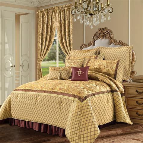 Loom and Mill Jacquard Floral Comforter Set, 9-Piece Traditional ...