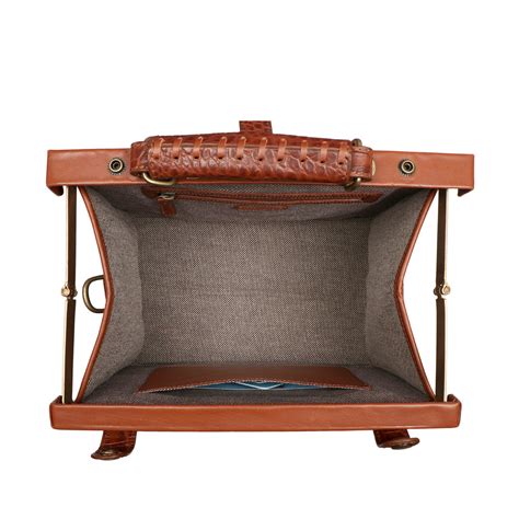 Buy Tan Grazia Croco Leather Crossbody Bag - Hidesign