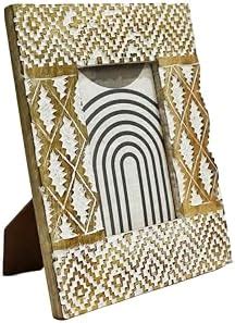 Pragati Handicrafts Wooden Carved Photo Frame | Frame For Table Top ...