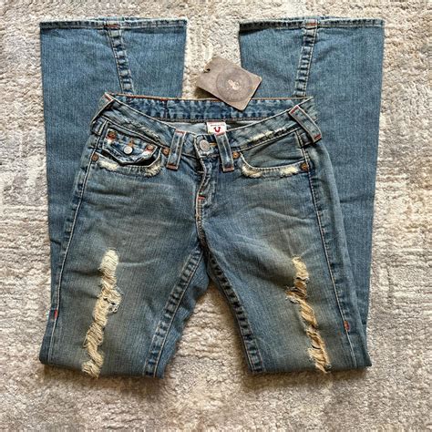 Insane vintage NWT true religion flare jeans! -The... - Depop
