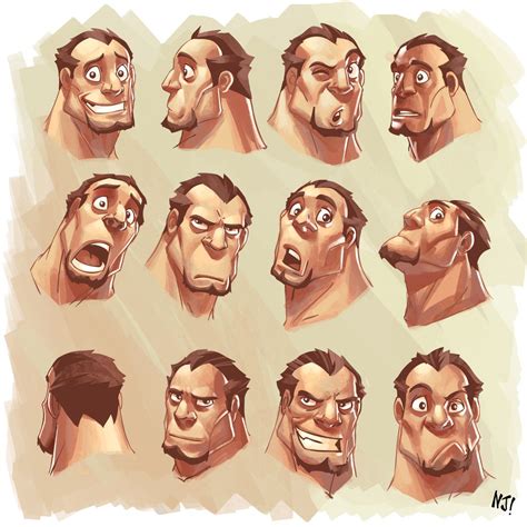 character design expression sheet