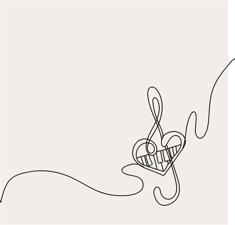 Minimalist Music Line art Note Outline Drawing Simple Sketch Musician ...