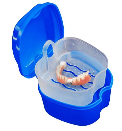 Miyuadkai Denture Case, Denture Bath Box, Holder Hanging Denture Bath ...