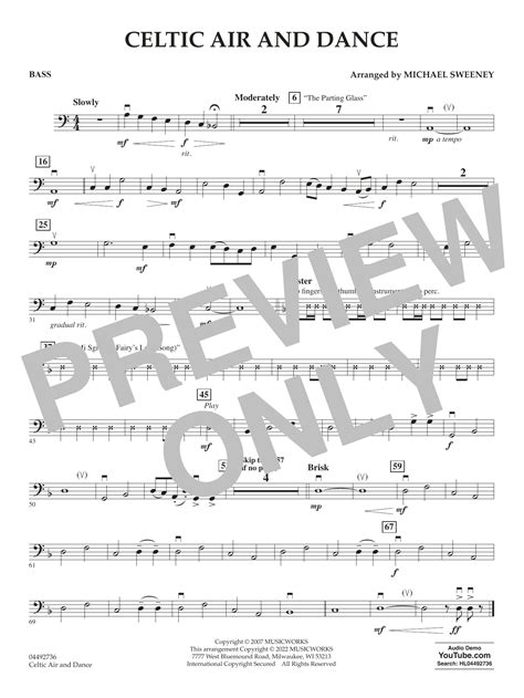 Celtic Air And Dance - Bass by Michael Sweeney Sheet Music for ...