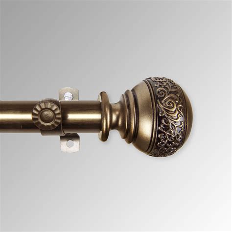 Valeriana Single Decorative Curtain Rod Set