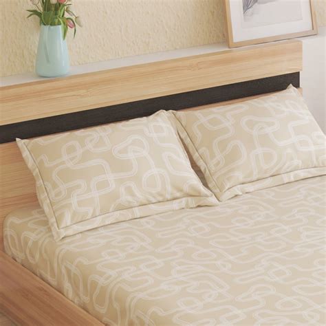 Buy Juniper Stripe Printed 3Pcs Queen Bedsheet Set from Home Centre at ...