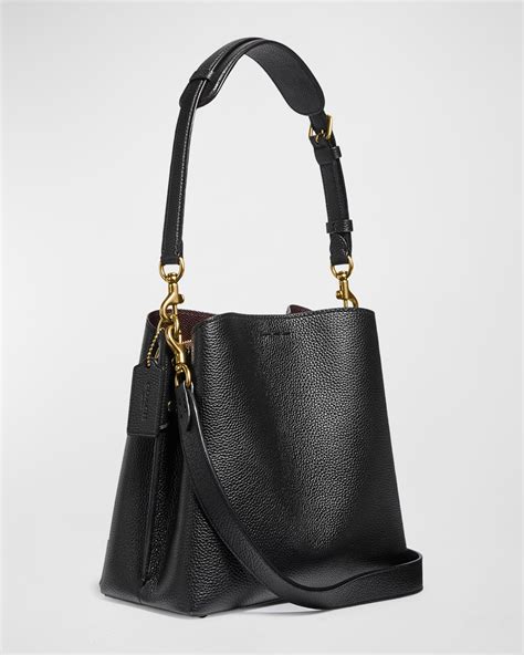 Coach Willow 24 Pebbled Leather Bucket Bag | Neiman Marcus