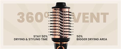 MakeMeeBold 3-in-1 Hot Air Brush | Hair Dryer, Straightener & Volumizer ...