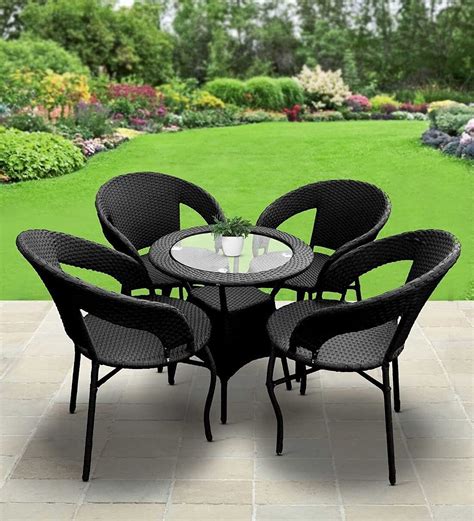 Corazzin Garden Patio Seating Chair and Table Set Outdoor Balcony ...
