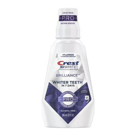 Crest 3D White Brilliance Pro Mouthwash - Shop Mouthwash at H-E-B