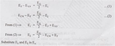 Energy Band Structure of Open Circuited PN Junction - Derivation