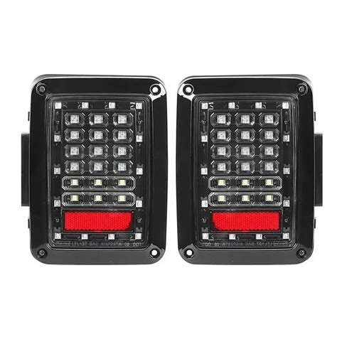 1Pair Led Tail Lights Rear Brake Reverse Turn Signal Lights for Jeep ...