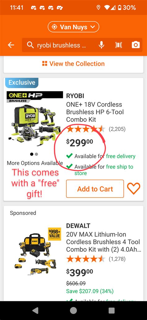 Best Ryobi Home Depot deal (Brushless 6-Tool kit) : r/ryobi