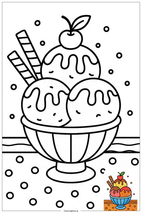 Ice Cream Coloring Pages 的图像结果