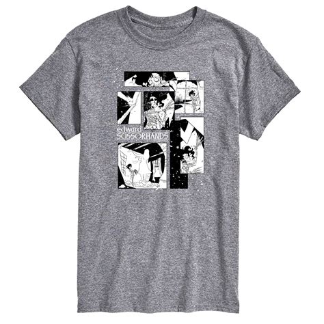 Edward Scissorhands - Comic Panels - Men's Short Sleeve Graphic T-Shirt ...