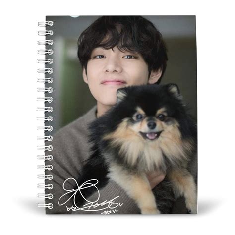 BTS V with Yeontan Special Diary | A5 160 Pages Unruled : Amazon.in ...