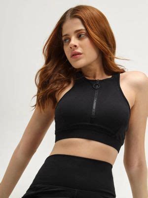 Buy Cava Athleisure Belgrade Black Sports Bra (XL) Online