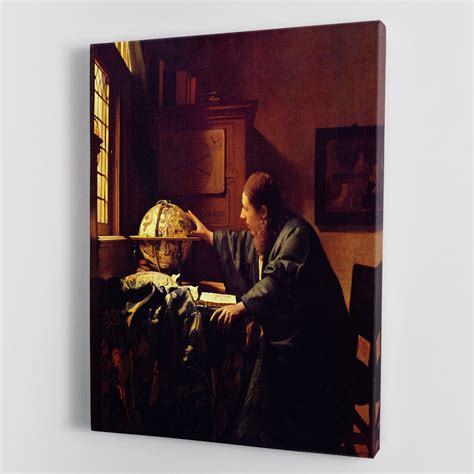 The astronomer by Vermeer Canvas Print or Poster | Canvas Art Rocks