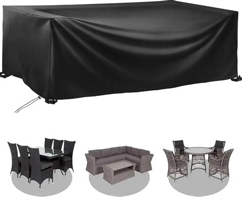 Amazon.com : Patio Furniture Covers 134'' L x 71'' W x 40'' H ...