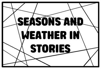 SEASONS AND WEATHER IN STORIES Literary Themes Coloring Pages, 1st ...