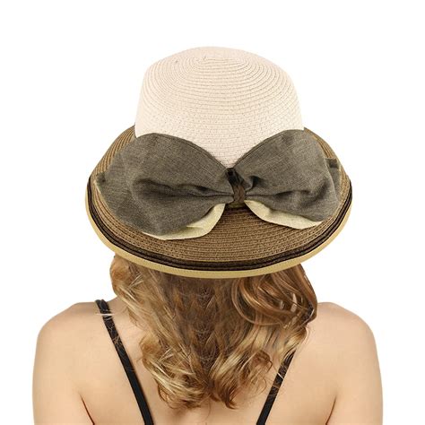 IDALL Hats for Women,Beach Hats Summer Hats For Women Wide Bongrace ...