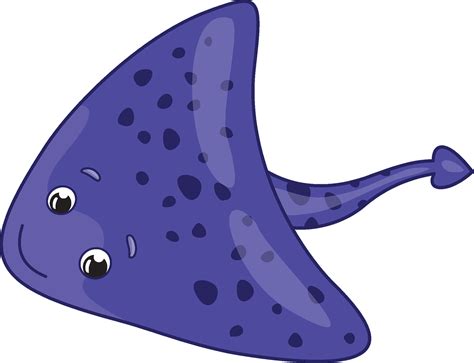 Cute Stingray Clip Art