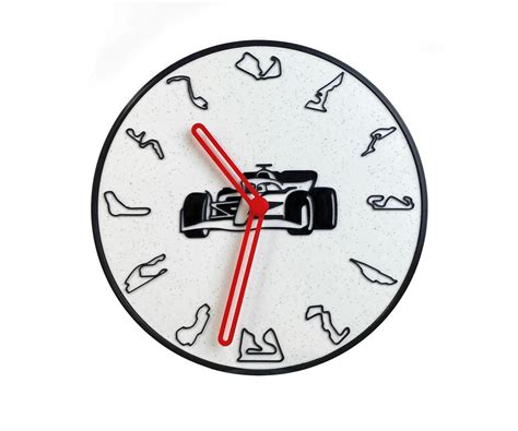 Handmade F1 Wall Clock | Formula 1 Circuits | High Quality 3D India | Ubuy