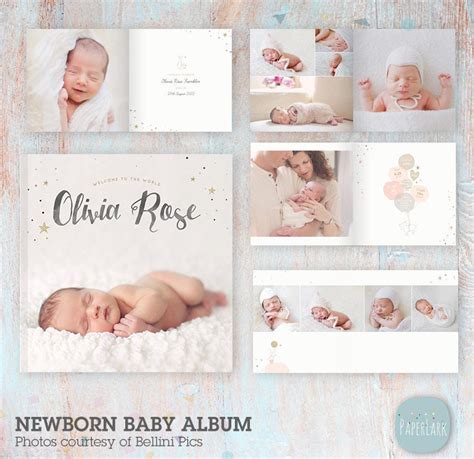 Buy Baby Photo Album Template Newborn Photography Newborn Online in ...