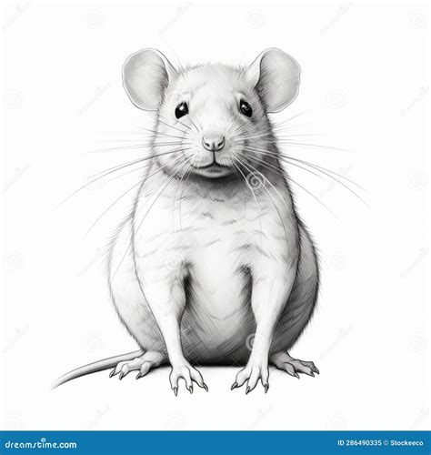 Realistic Cartoon Rat