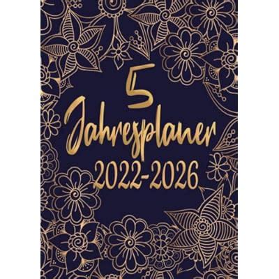 Buy 5 jahresplaner 2022-2026: kalender 2022-2026 Din A4 ,Monatsplaner ...