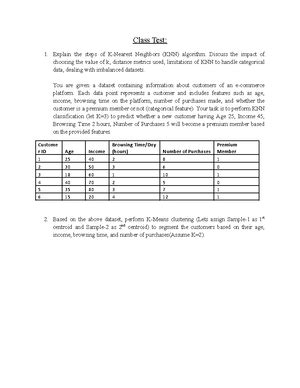 Data Analytics 1 - INTRODUCTION The objective of this section is to ...