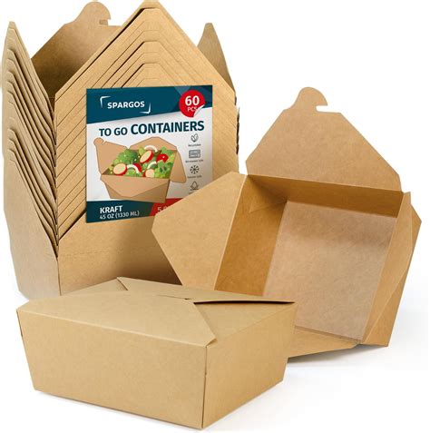 Amazon.com: 45 Round Deli Containers Eco Friendly To-Go Microwavable ...