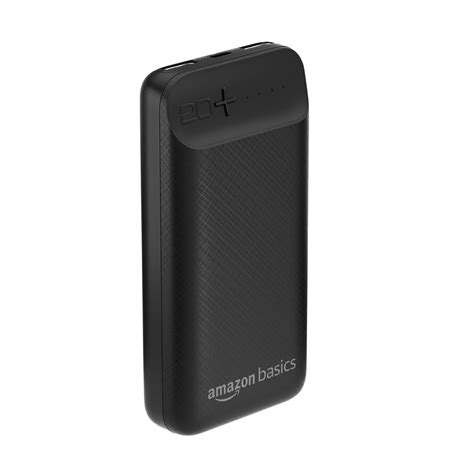 Amazon Basics 20000mAh 12W Lithium-Polymer Power Bank Dual Input, Dual ...