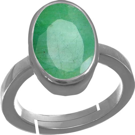 Buy Rama & Mool Chand Trading 9 ratti Emerald Rings for Women ...
