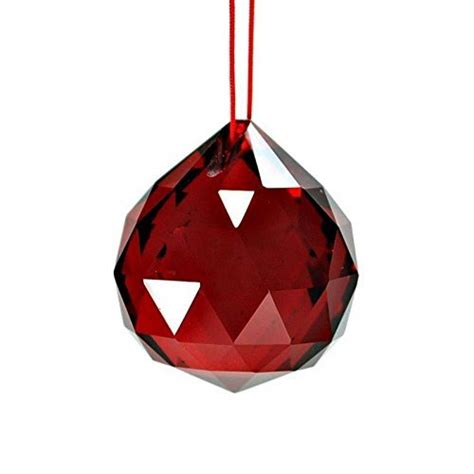 Buy JPS Retail Feng Shui Vastu Hanging Faceted Crystal Ball 40 MM White ...