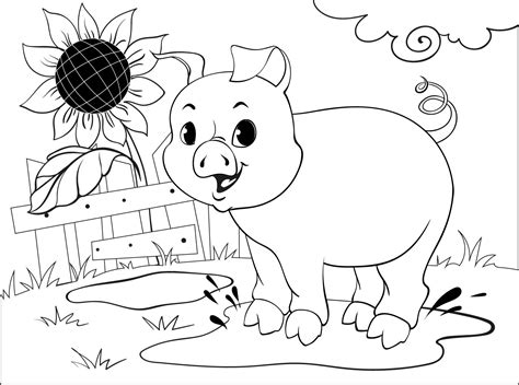 Nice Baby Pig Coloring Page Coloring Pages - Coloring Cool