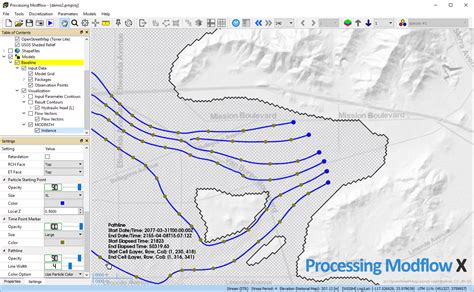 Processing MODFLOW Tutorial 的图像结果