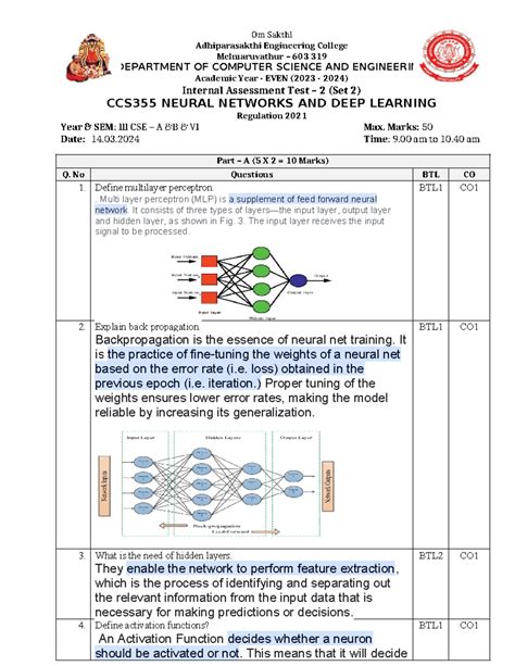 NNDL Unit 1= set - Nothing - Om Sakthi Adhiparasakthi Engineering ...