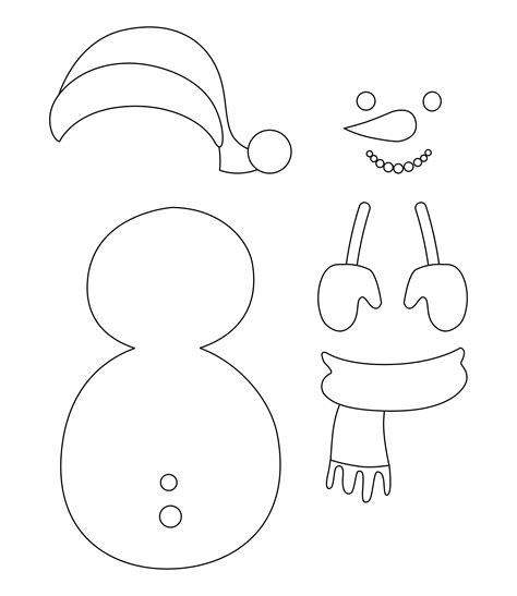 Free Snowman Cut Out Printable: Winter Fun! - Printables for Everyone